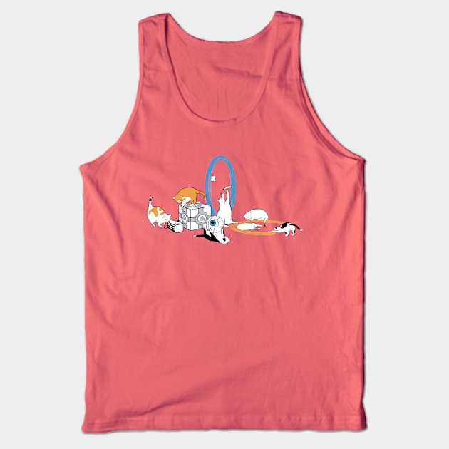 Science Cats Tank Top by CrumblinCookie